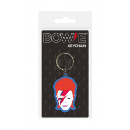 David Bowie Rubber klúčenka Aladdin Sane 6 cm